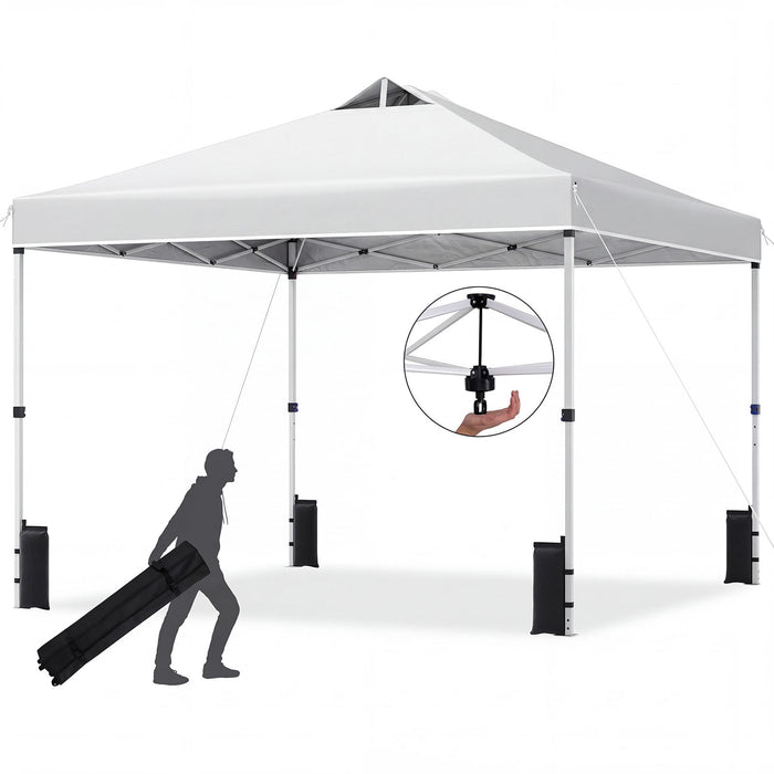300 x 300 cm Pop up Canopy Tent 1 Person Easy Setup Gazebo Shelter with 1 Button Push-