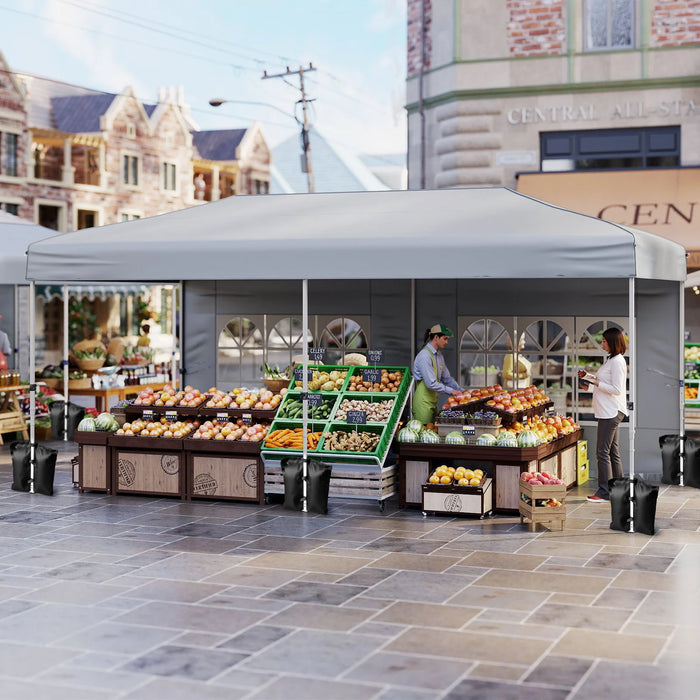 300 x 600 cm Pop up Canopy Tent with 6 Sidewalls and Wheeled Bag-