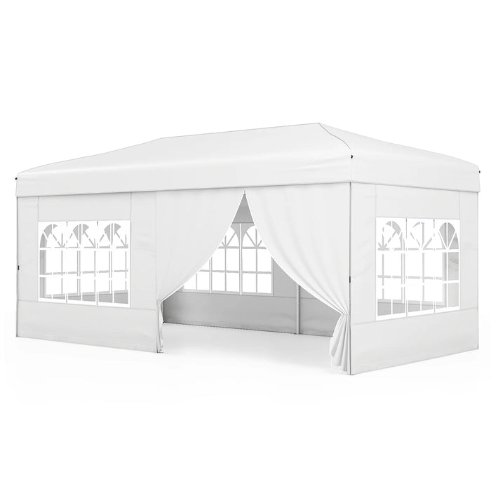 300 x 600 cm Pop up Canopy Tent with 6 Sidewalls and Wheeled Bag-