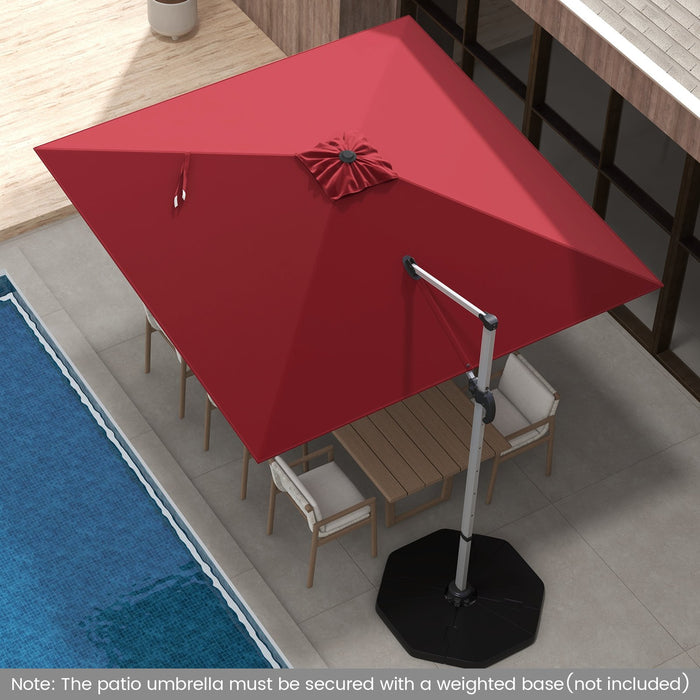 300cm Patio Cantilever Umbrella with 360° Rotation and Adjustable Tilt-