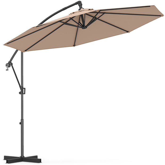 300 cm Offset Hanging Umbrella with Base-