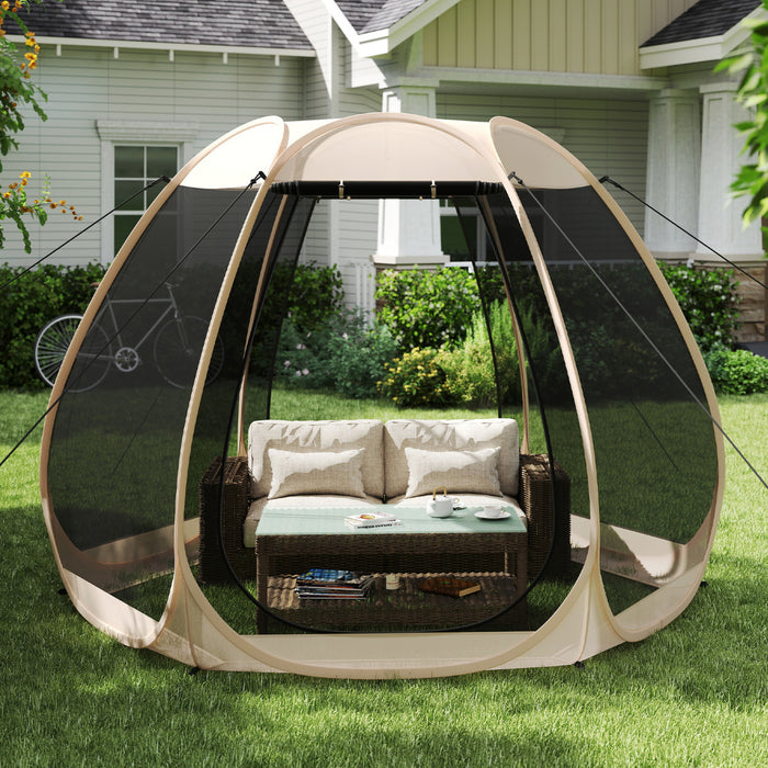 300 X 275 CM Foldable Outdoor Screened Camping Tent Gazebo-