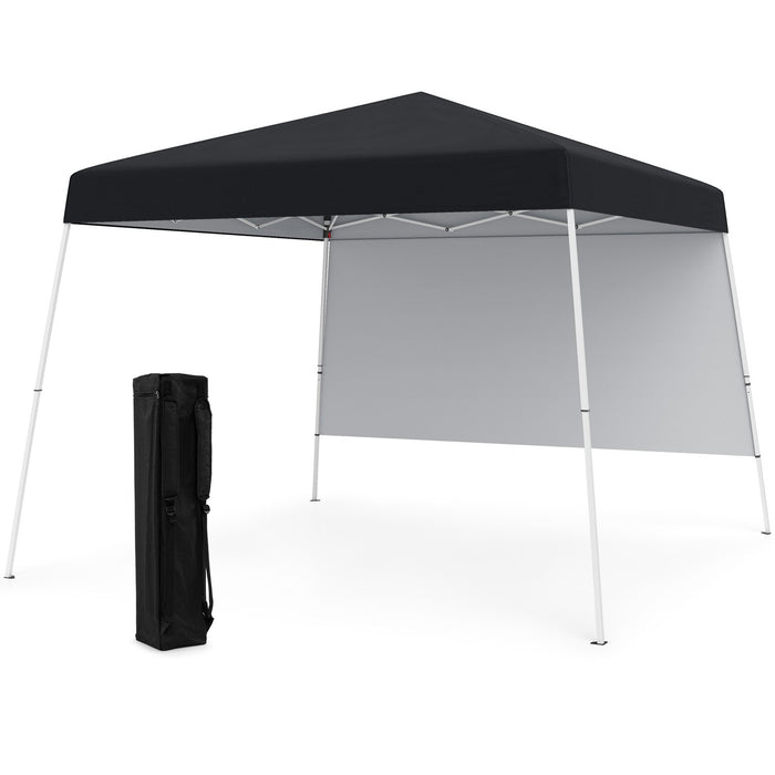 300 x 300 cm Pop up Canopy Tent with 1 Sidewall and Portable Backpack-