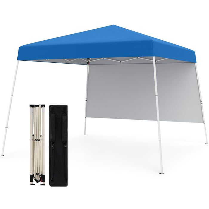300 x 300 cm Pop up Canopy Tent with 1 Sidewall and Portable Backpack-