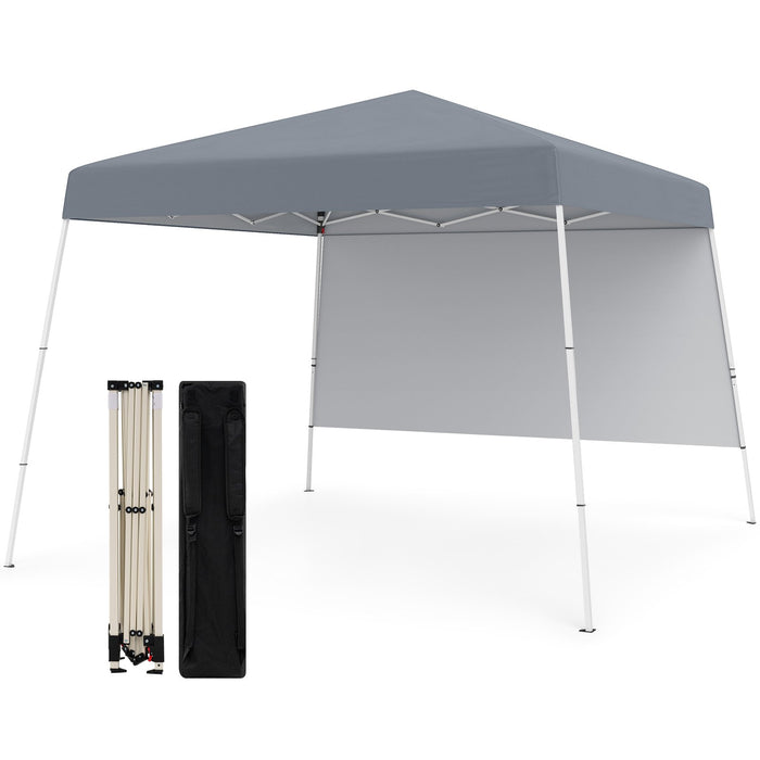 300 x 300 cm Pop up Canopy Tent with 1 Sidewall and Portable Backpack-