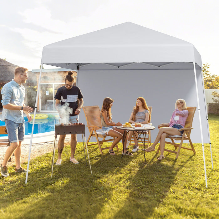 300 x 300 cm Pop up Canopy Tent with 1 Sidewall and Portable Backpack-