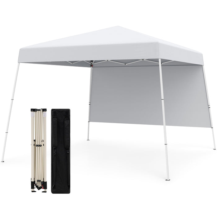 300 x 300 cm Pop up Canopy Tent with 1 Sidewall and Portable Backpack-