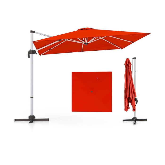 300cm Patio Cantilever Umbrella with 360° Rotation and Adjustable Tilt-