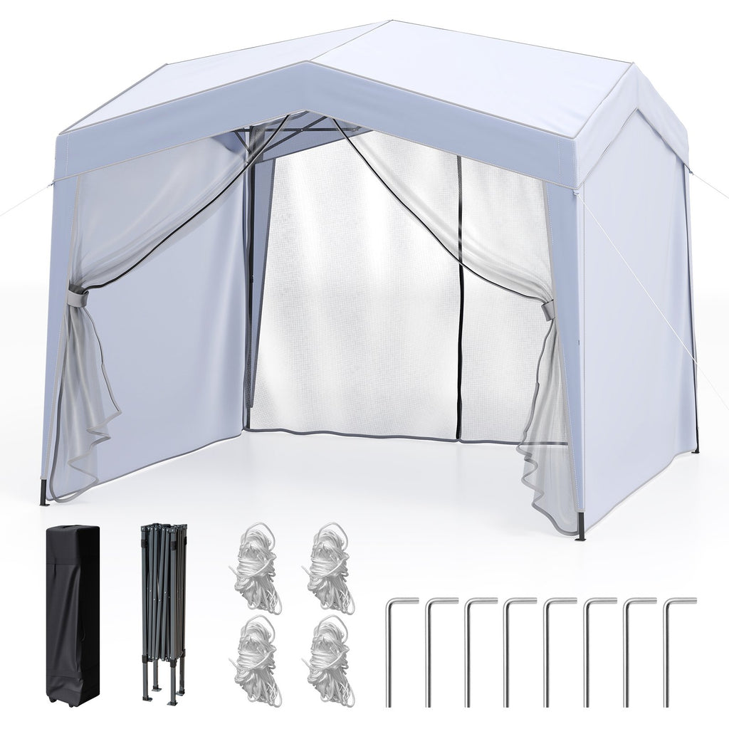 302 x 302 cm Pop up Canopy Tent with Removable Sidewalls-