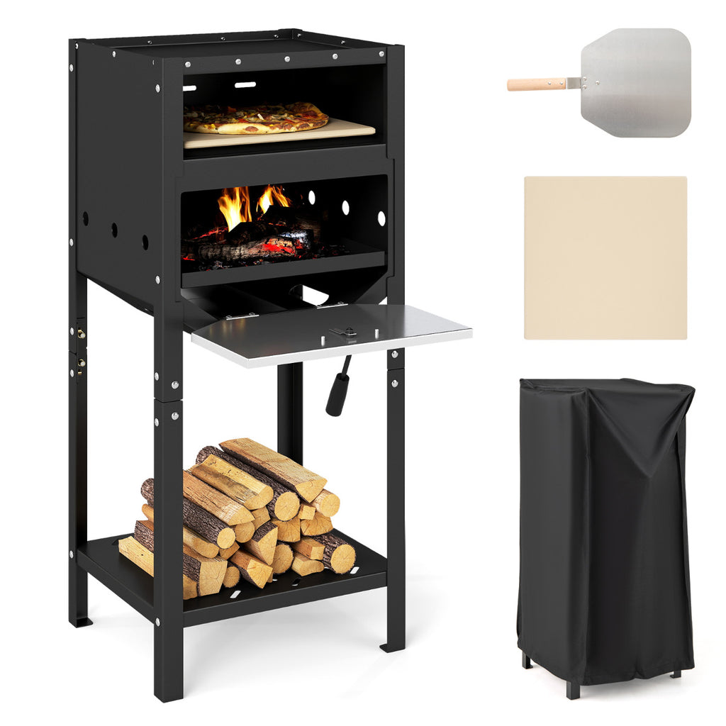 30 cm Outdoor Pizza Oven Pizza Peel and Oxford Cloth Cover-