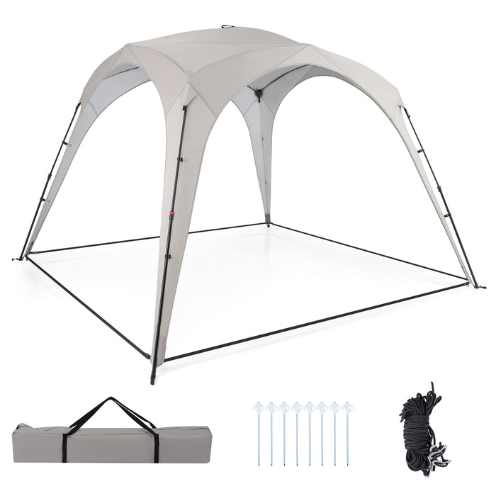 310 x 310 cm Pop up Camping Tent with Silver-coated Oxford Fabric-