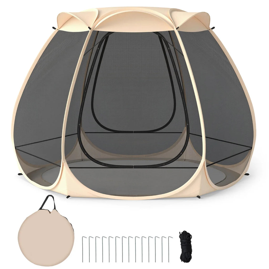 310 X 270 CM Foldable Outdoor Screened Camping Tent Gazebo-