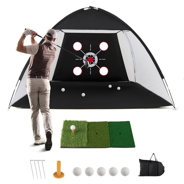 314 x 199 CM Golf Practice Net with Foldable Tri-