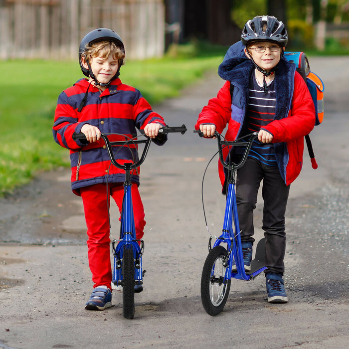 Children's Urban Scooter with Dual Hand Brakes and Adjustable Handlebar-