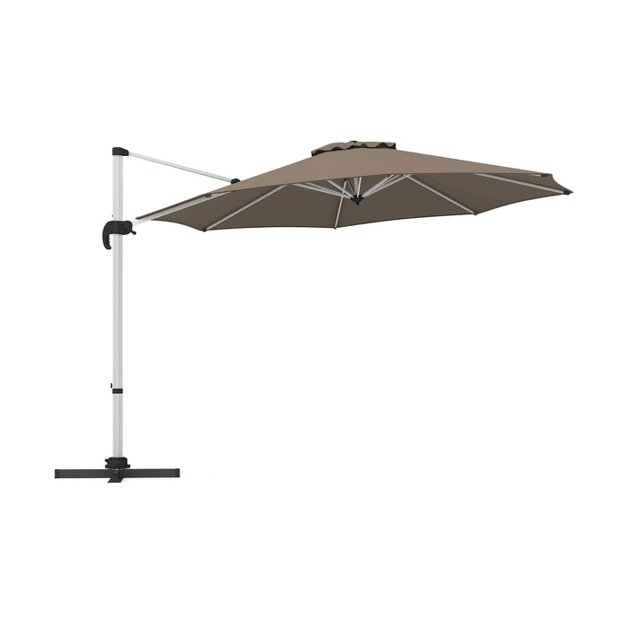 325 cm Outdoor Patio Umbrella with 360° Rotation-