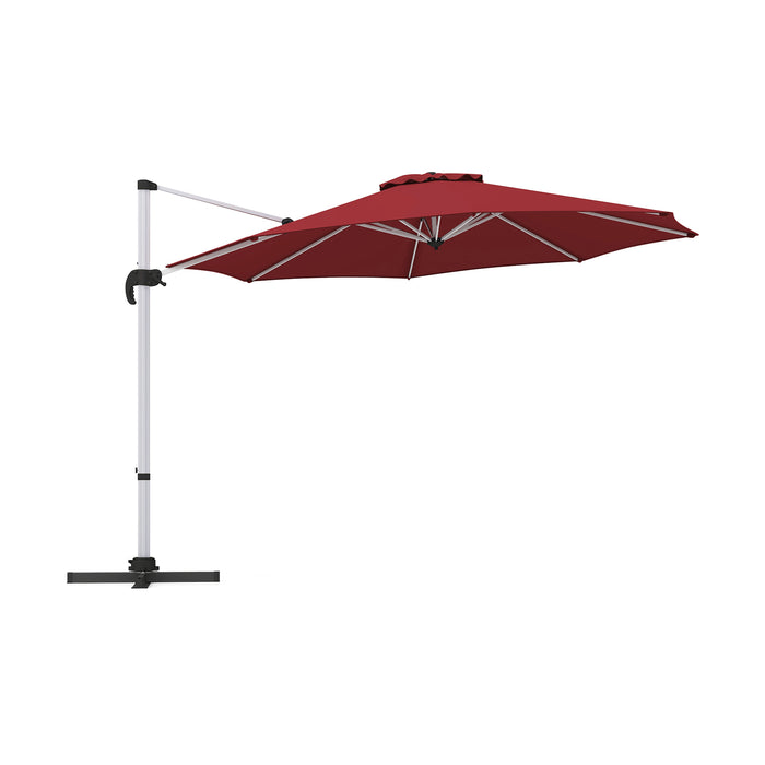 325 cm Outdoor Patio Umbrella with 360° Rotation-