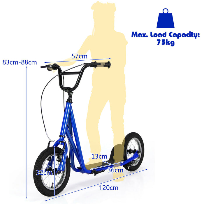 Children's Urban Scooter with Dual Hand Brakes and Adjustable Handlebar-