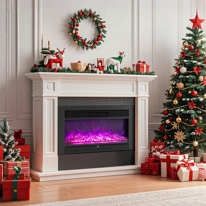 36-Inch Electric Fireplace Insert with Remote Control-