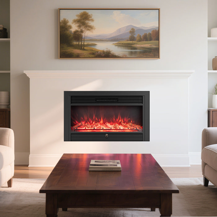 36-Inch Electric Fireplace Insert with Remote Control-