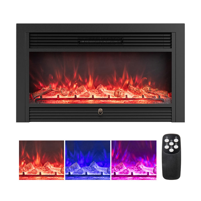 36-Inch Electric Fireplace Insert with Remote Control-