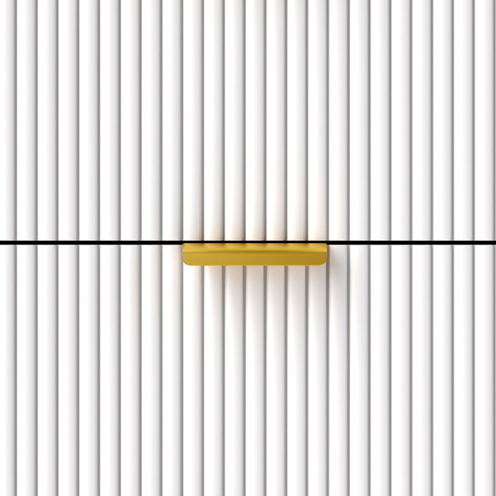 HOMCOM Elegant Four-Drawer Bedside Table - White