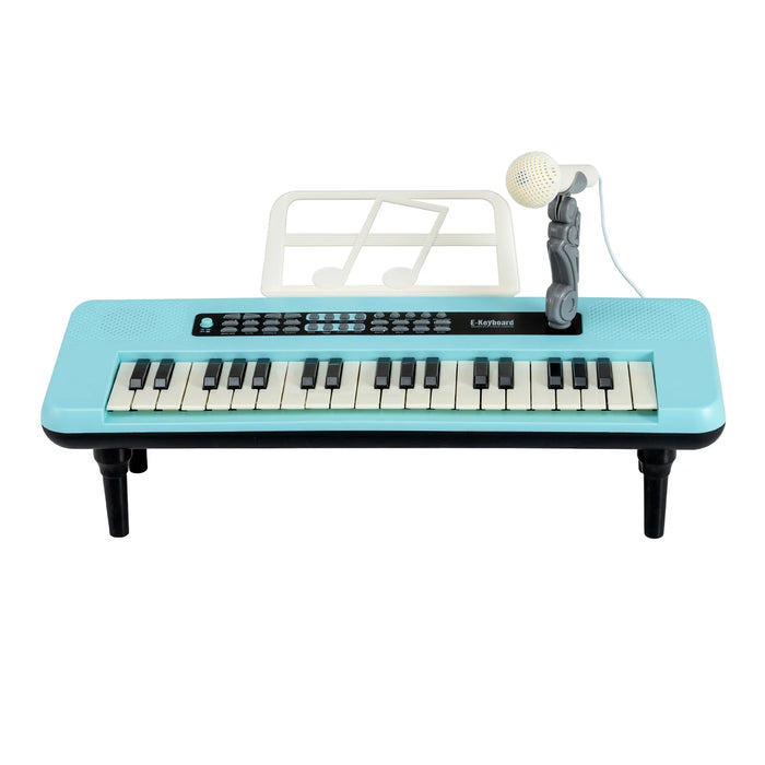 37 Keys Kids Portable Piano Keyboard with Microphone and Music Stand-