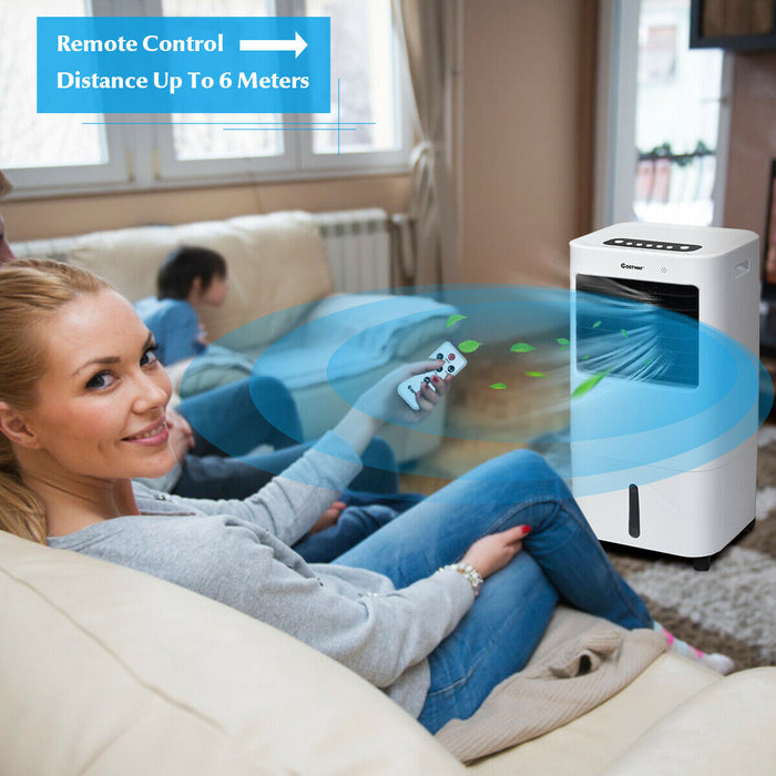 3-in-1 Evaporative Air Cooler Model - Air Cooling and Humidifying Device with Remote Control - Perfect Solution for Hot, Dry Weather Conditions