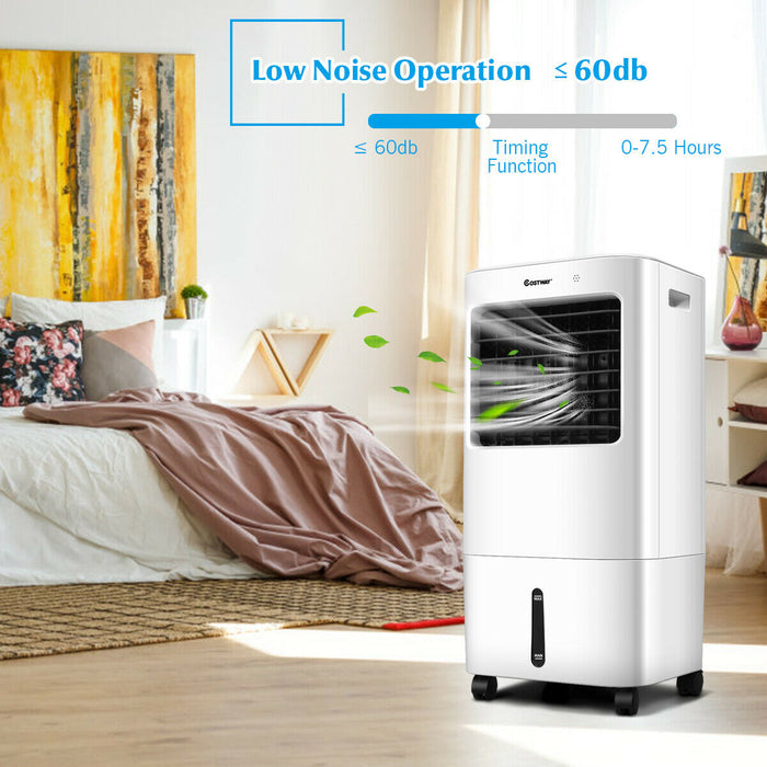 3-in-1 Evaporative Air Cooler Model - Air Cooling and Humidifying Device with Remote Control - Perfect Solution for Hot, Dry Weather Conditions