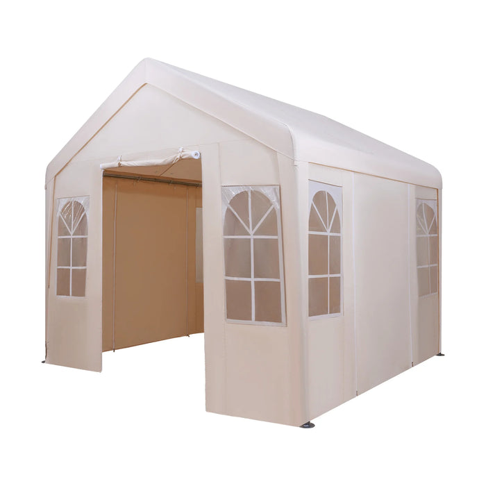 3M x 3M Outdoor Heavy-duty Canopy Tent with 4 Removable Sidewalls and Windows-