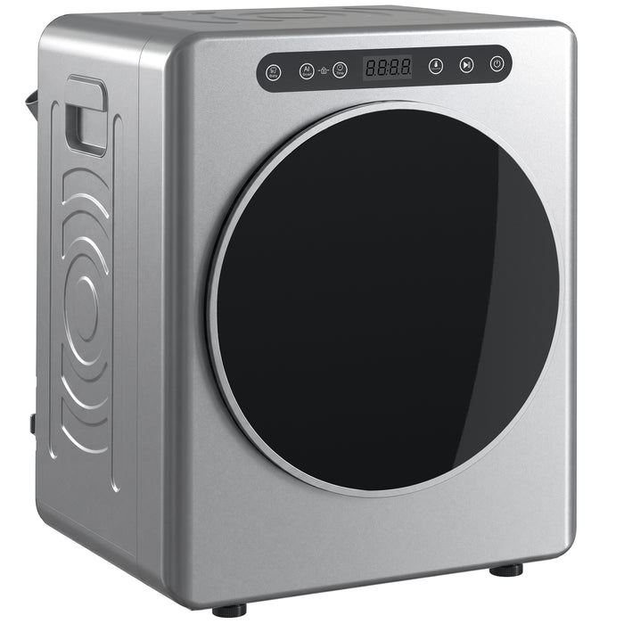 HOMCOM 5kg Compact 40-60℃  Tumble Dryer - Silver Tone