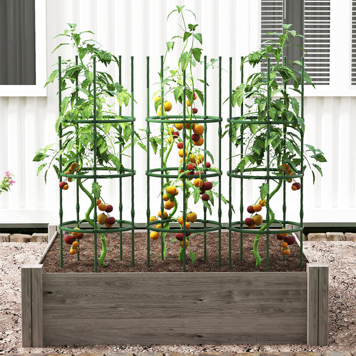 3 Pack Adjustable Tomato Cage Trellis for Climbing Plants Vines Flowers Vegetables