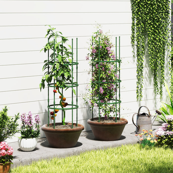 3 Pack Adjustable Tomato Cage Trellis for Climbing Plants Vines Flowers Vegetables