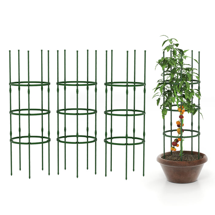 3 Pack Adjustable Tomato Cage Trellis for Climbing Plants Vines Flowers Vegetables
