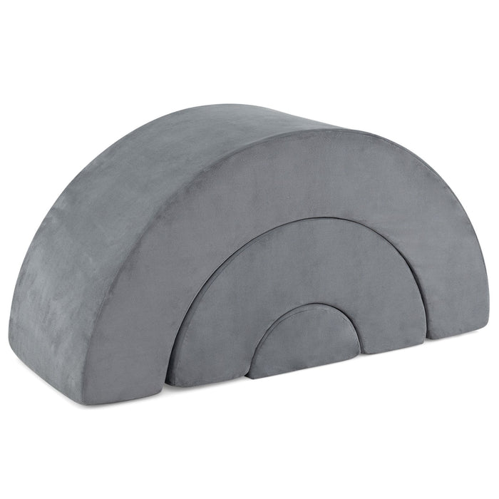 3 Piece Toddlers Climbing Toys with Elastic Filling-