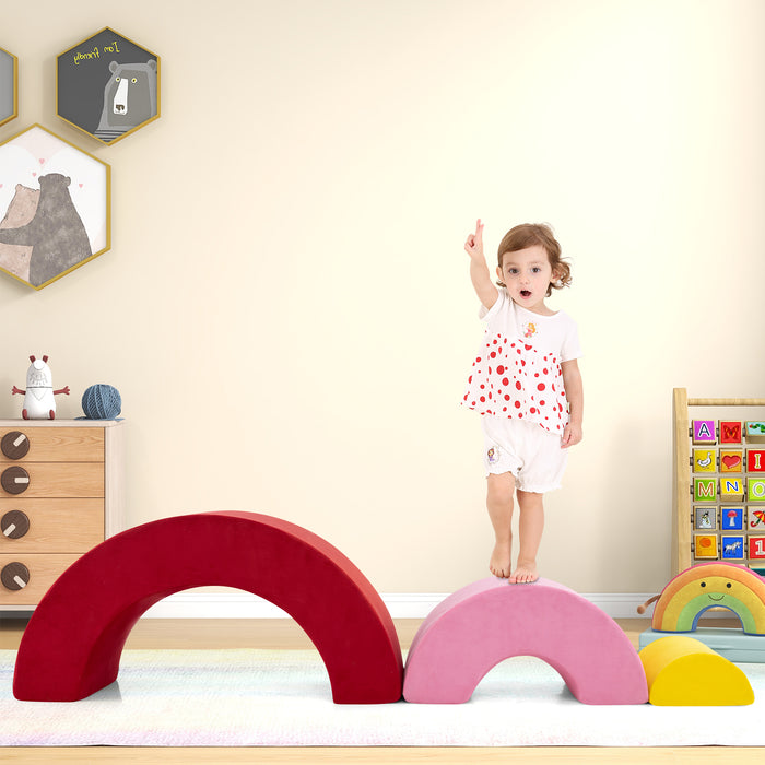 3 Piece Toddlers Climbing Toys with Elastic Filling-