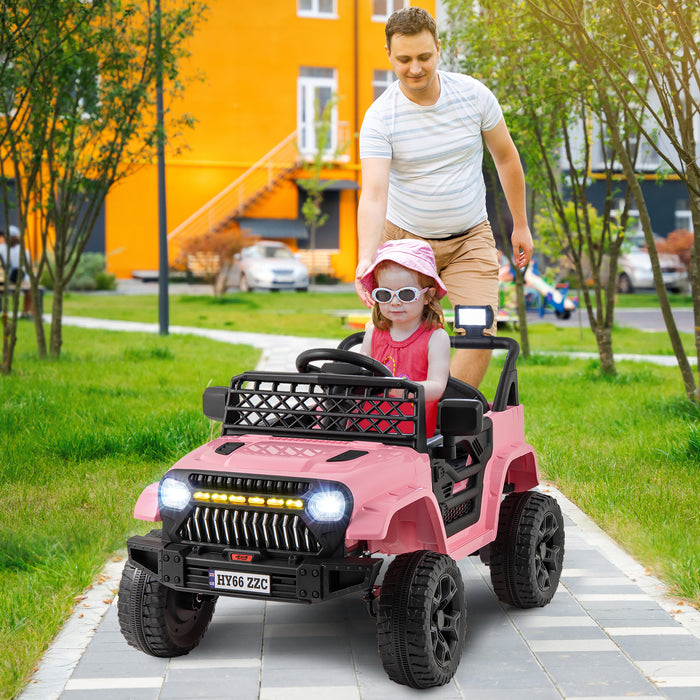 12V Kids Ride on Truck Battery Powered Car with Parental Remote-