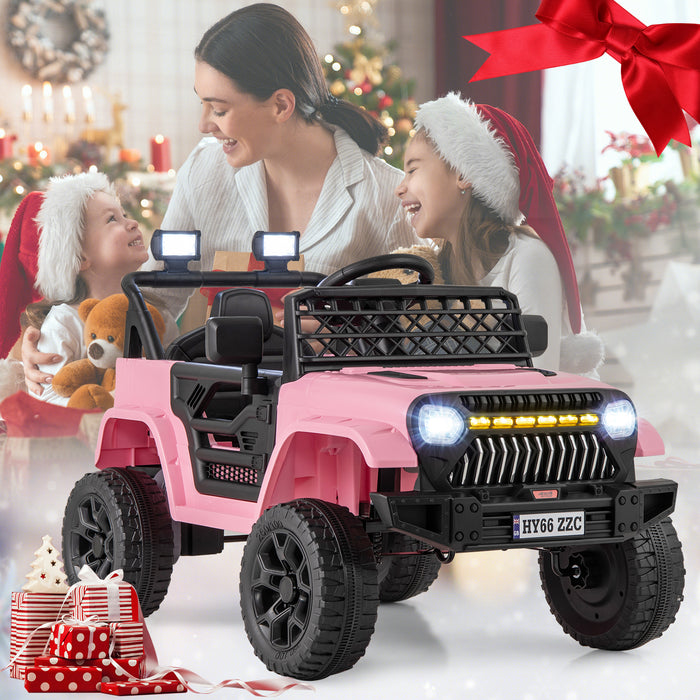 12V Kids Ride on Truck Battery Powered Car with Parental Remote-