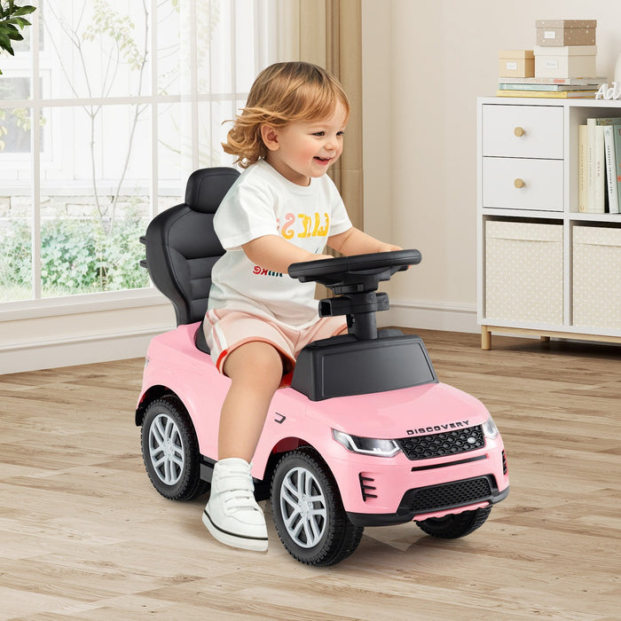 3 in 1 Push Car for Toddlers Licensed Land Rover Discovery Ride on Toy-
