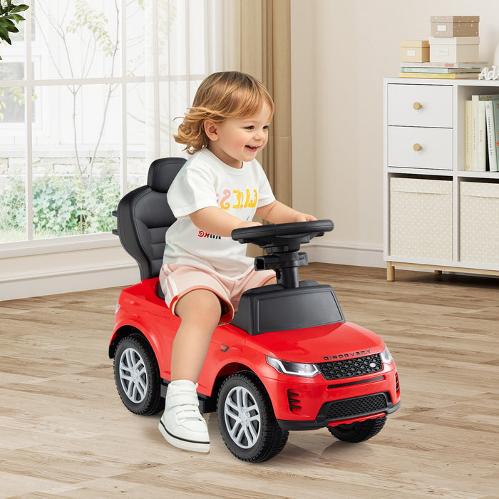 3 in 1 Push Car for Toddlers Licensed Land Rover Discovery Ride on Toy-