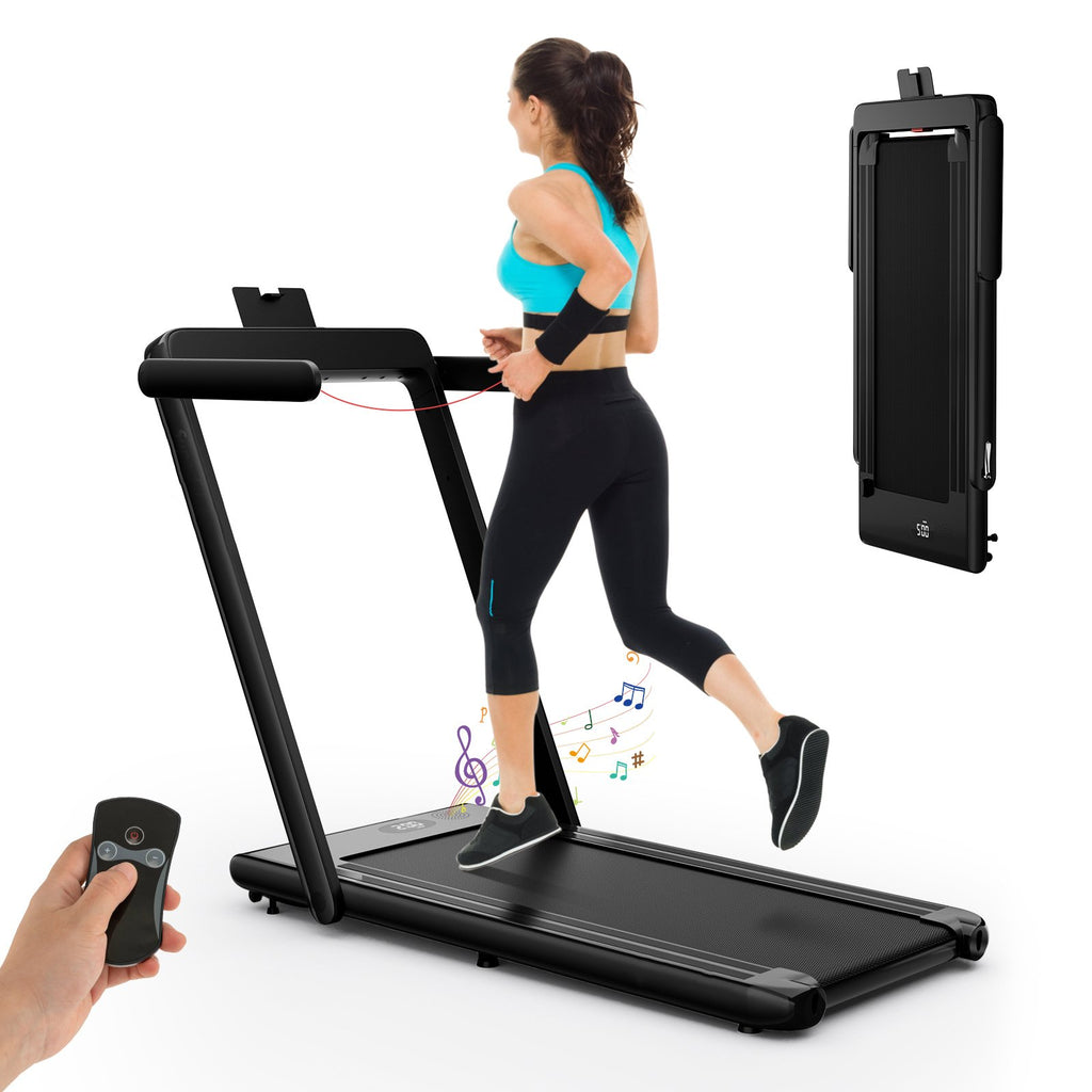 2.25 HP Foldable Treadmill 3 in 1 Walking Pad Under Desk Treadmill-