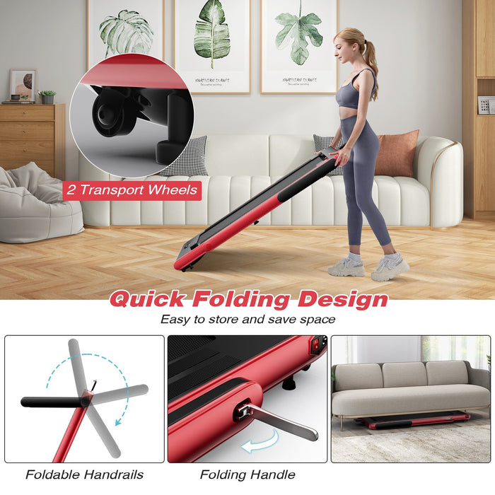 2.25 HP Foldable Treadmill 3 in 1 Walking Pad Under Desk Treadmill-