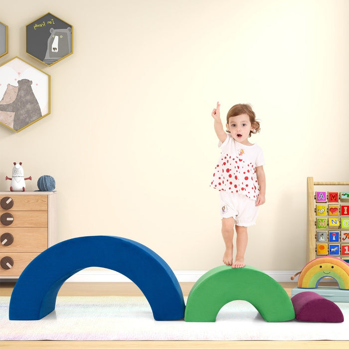 3 Piece Toddlers Climbing Toys with Elastic Filling-