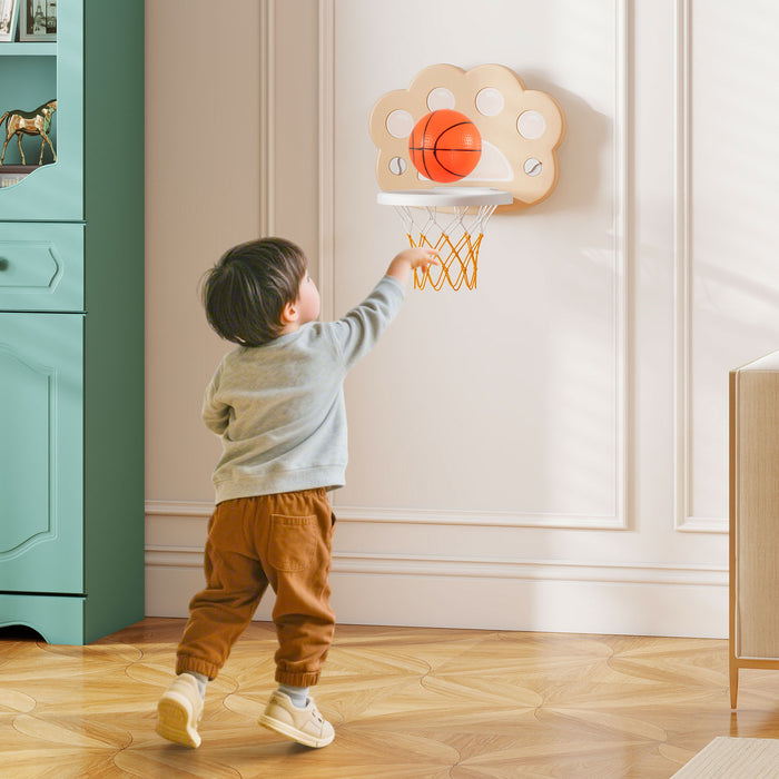 3-in-1 Kids Sports Center Adjustable Basketball Hoop with Soccer Game-