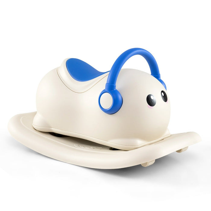 3-in-1 Rocking Horse for Toddlers 1-3 Years Old with Rolling Wheels-