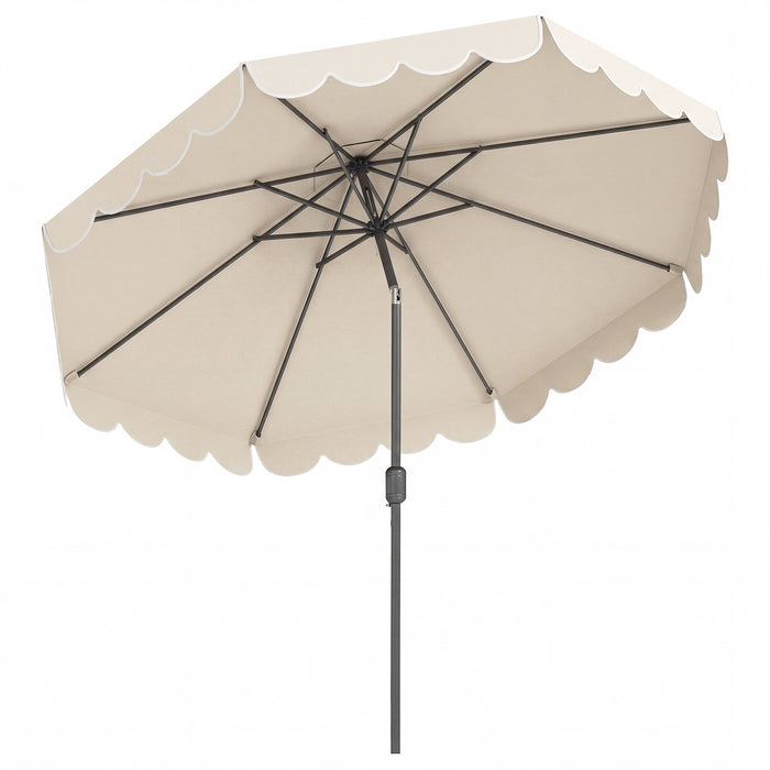 3m Patio Umbrella with Push Button Tilt and Crank-