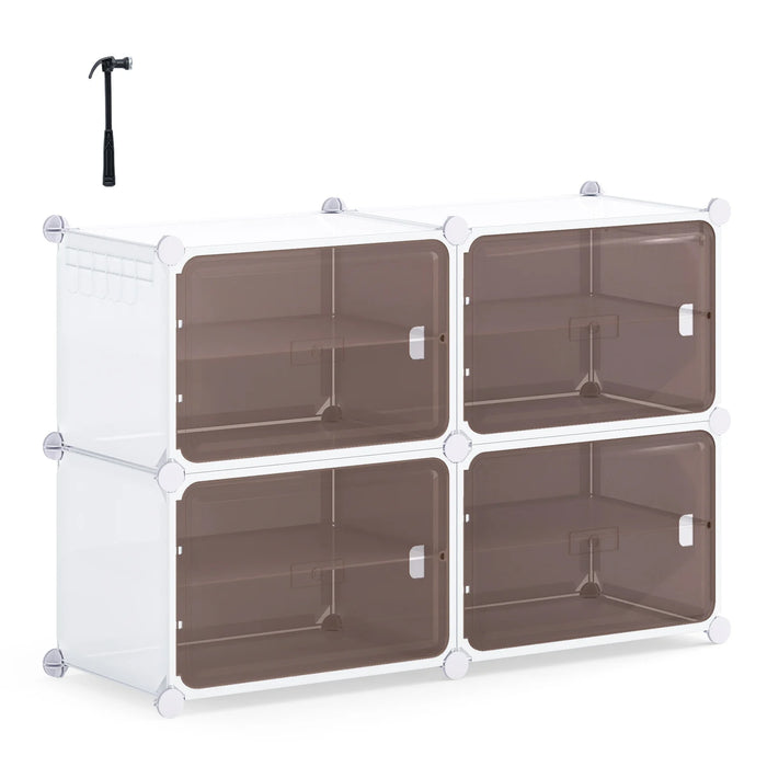 6 Tier Shoe Storage Cabinet with Removable Shelves