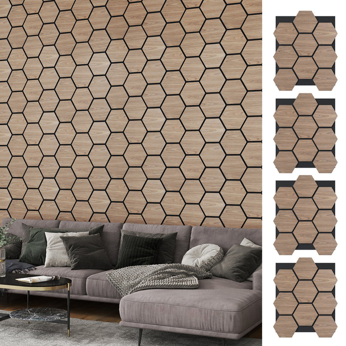 4 Pack Acoustic Panels for Walls 81 x 66 cm Sound Absorbing Panel-