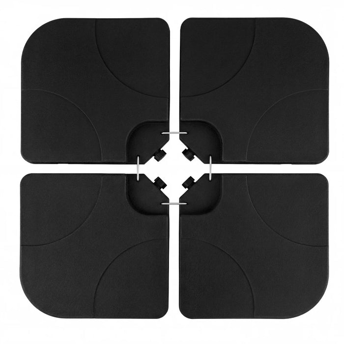 4-Piece 72 KG Heavy-Duty Cantilever Offset Patio Market Umbrella Base-