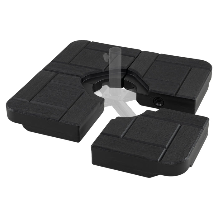 4-Piece 84 kg Heavy Duty Cantilever Offset Patio Umbrella Base-