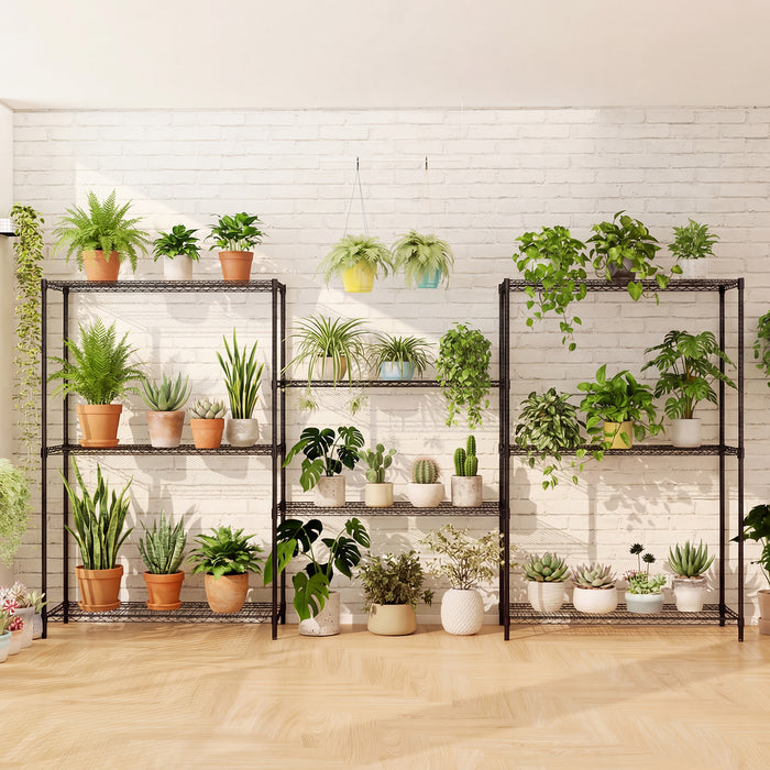 4/5/6-Tier Wire Shelving Unit Adjustable Metal Storage Shelves with V-shaped Shelving Rack-6-Tier